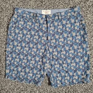 Penguin Men's Leaf Floral Print Shorts, Size 34